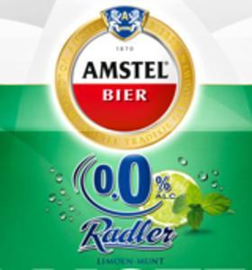 Amstel Radler Limoen Munt alcoholvrij etiket